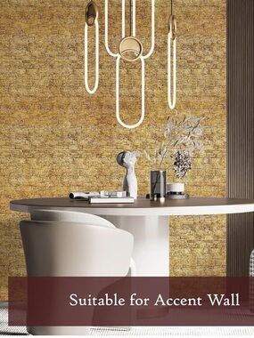Tempaper Distressed Gold Leaf Removable Wallpaper Roll - Selling 1 roll